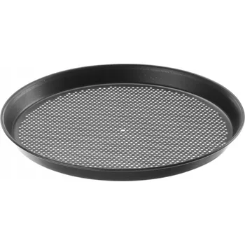 Plech na pečení PLECH NA PIZZU KULATÝ PERFOROVANÝ 340MM OCEL 420 STUPŇŮ C HENDI