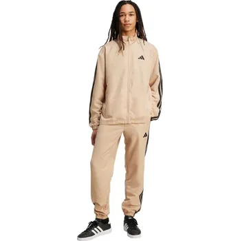 Pánské kalhoty Pánské tepláky adidas Sportswear Basic 3-Stripes Woven Tracksuit Beige JX3149 XL