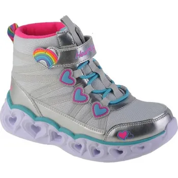 Chlapecká obuv Skechers Sweetheart Lights - Sweet Styling 302668L-SMLT Silver 32 32
