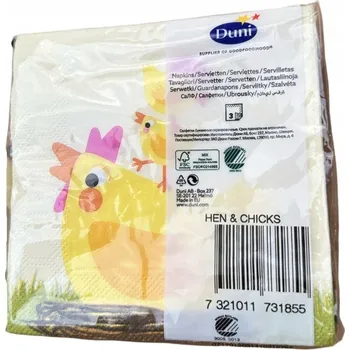 Papírový ubrousek VELIKONOČNÍ UBROUSKY DUNI 33X33 CM 20 KUSŮ