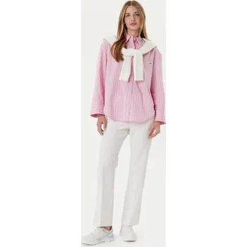 Pánská košile Tommy Hilfiger Košile New Easy WW0WW45892 Růžová Relaxed Fit 32