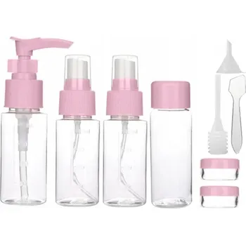 Cestovní taška Cestovní Lahvičky a Nádobky do letadla Sada 5 kusů