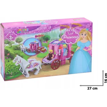 ostatní stavebnice Stavebnice pro holčičku kočár s koňmi 129 dílů Pri