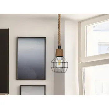 Osvětlení NEDES Svítidlo přírodní provaz 1 x E27 - ME0001