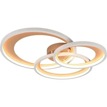 Trio T673810365 LED přisazené stropní svítidlo GRANADA | 36W integrovaný LED zdroj | 1x4300lm | 3000K | Trio - SwitchDimmer | hnědá + Sada inteligentní žárovky E14 s dálkovým ovladačem - RGB, WiZ