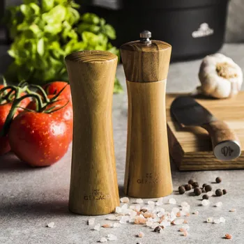 Mlýnek na koření GERLACH Natur - solnička a dřevěný mlýnek na pepř