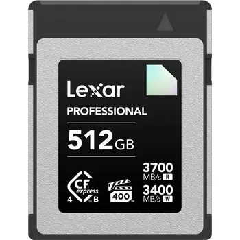 Paměťová karta Paměťová karta Lexar CFexpress 4.0 Type B DIAMOND 512GB (čtení 3700 MB/s, zápis 3400 MB/s)