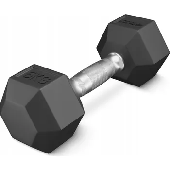 Potažené/pogumované činky s pevnou váhou 4FIZJO 1x 5 kg