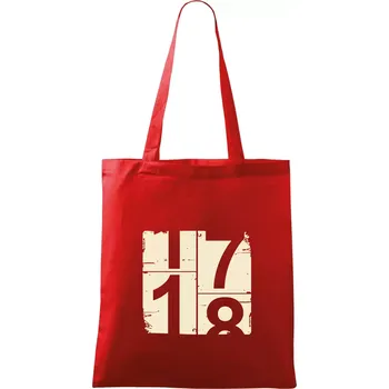 Nákupní taška Tachometr 18 - Taška bavlněná - 42 x 38 cm ( Červená )