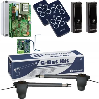 Pohon pro dvoukřídlé brány Genius wjazdowej zdalny siłownik z pilotem 230 V