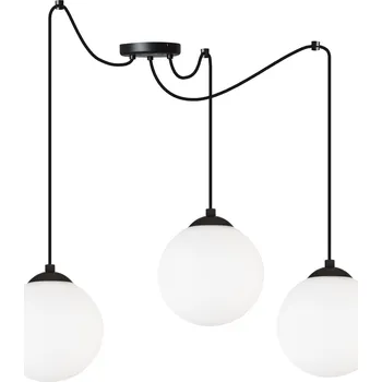 ZÁVĚSNÁ LAMPA STROPNÍ PAVOUK KOULE ČERNÁ LED 15cm