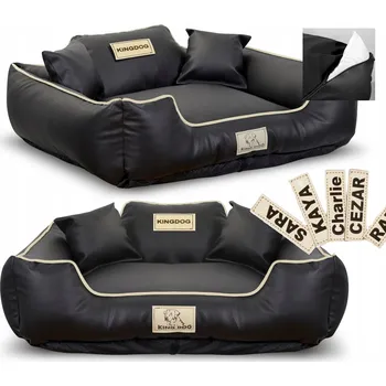 Pelíšek pro psa Pelíšek pro psa kotec KINGDOG EKOKŮŽE 115x95 cm s možností personalizace a rozebírání