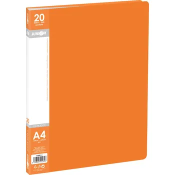 Archivační box Junior Katalogová kniha A4/20 listová, oranžová
