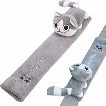 Návlek na bezpečnostní pás POLSTR NA BEZPEČNOSTNÍ PÁS BEZPEČNOSTNÍ PÁS DO AUTA - PLYŠOVÉ KOČKY