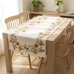 Kuchyňský ubrus CYH5953GC, podzimní rostlinky, oranžová, 40x90cm (obdélník)