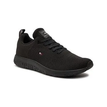 Dámské tenisky Tommy Hilfiger Sneakersy Corporate Knit Rib Runner FM0FM02838 Černá 43