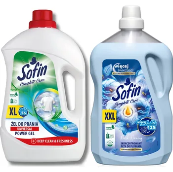 Aviváž SOFIN Gel na Praní Univerzální 2,52L + tekutá aviváž Fresh Morning 2,5L