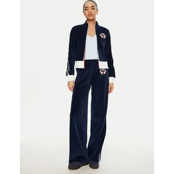 Pánská mikina Tommy Jeans Mikina Velvet DW0DW20565 Tmavomodrá Slim Fit XL