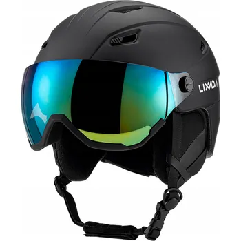 Kask narciarski Kask rowerowy Ciepły amortyzujący Kask z goglami M:55-58cm