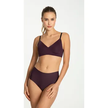 Dámské spodní prádlo Tmavě švestkový jednoduchý maxi spodní díl - Julimex L