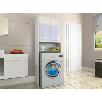 Koupelnový nábytek Koupelnová skříňka nad pračku LUNA 64 cm LESK AK