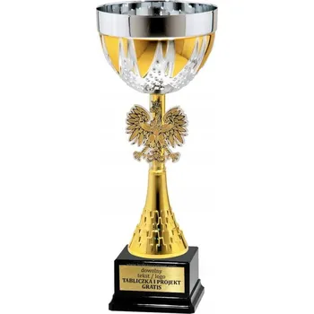 Krásný patriotický pohár s motivem Godła Polský 30 cm + gravírování DÁREK