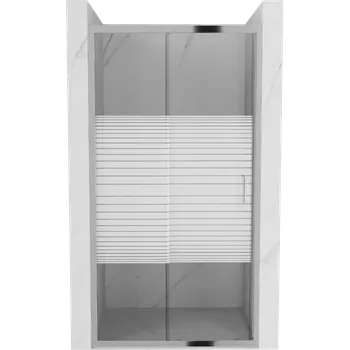 Sprchové dveře Mexen Apia posuvné sprchové dveře 95 cm, pruhy, chrom - 845-095-000-01-20 Sprchové dveře