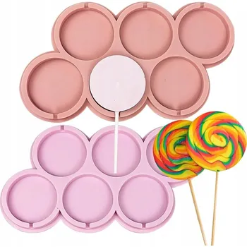 Forma na pečení SILIKONOVÁ FORMA NA LÍZÁTKA A DEKORACE NA DORT KOLA, FORMIČKA LÍZÁTKA KOLO