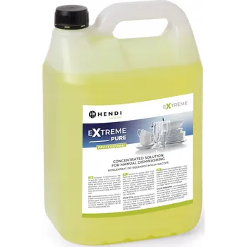 Mycí prostředek KONCENTROVANÝ PROSTŘEDEK NA RUČNÍ MYTÍ NÁDOBÍ CITRON ŠETRNÝ 5L HENDI