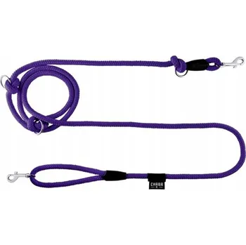 Vodítko pro psa CHABA VODÍTKO PRO PSA LANKOVÉ NASTAVITELNÉ FIALOVÉ PŘEPÍNACÍ 10mm/260cm