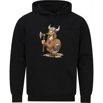 Pánská mikina Pánská mikina Vikingská Kachna (Velikost: 5XL, Barva: Černá)