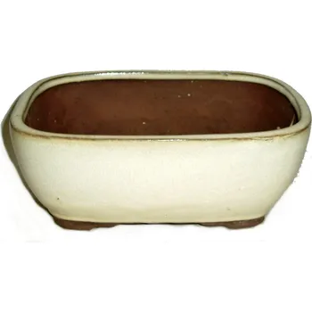 Květináč Miska na bonsaje krémová 16 cm