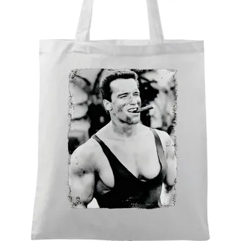 Bavlněná taška Legendární Arnold s Doutníkem (Barva: Bílá)