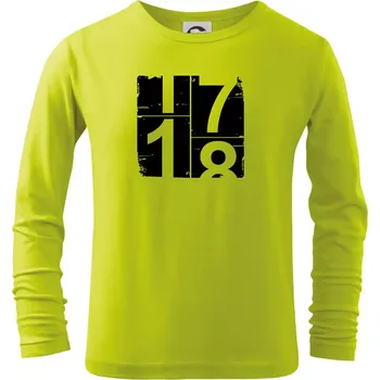 Dětská móda Tachometr 18 - Triko dětské Long Sleeve - 104-110cm / 3-4 roky ( Limetková )