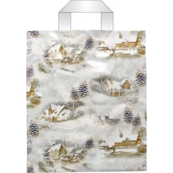 Taška vánoční s uchy 46 x 39 zimní inspirace