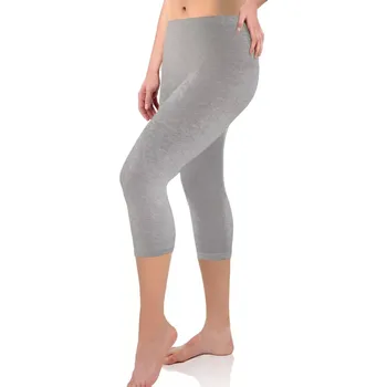 Dámské legíny DÁMSKÉ 3/4 LEGÍNY Z VISKÓZY J.mélange 4XL