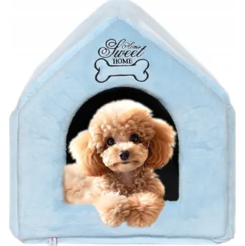 Pelíšek pro psa Domeček Bouda pelíšek potah pro psa jorkšíra, maltézáčka, pudla