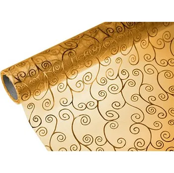 Party dekorace Organza 39cm x 8m ornament gold