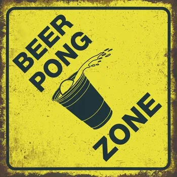 Obraz Cedule Beer Pong Zone