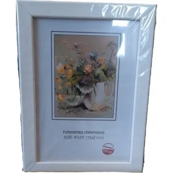 Obraz Rámeček na fotografie 15x21 cm A5 Bílý Rámeček 15x21 bílé rámečky 15x21 na fotografii