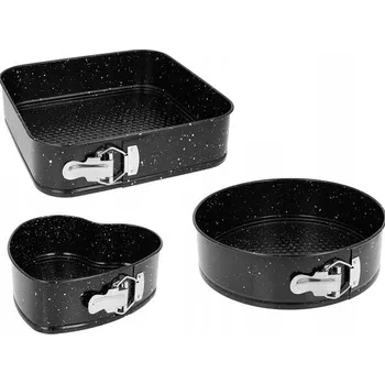 Forma na pečení 3X FORMA NA DORT KULATÁ FORMA PLECHU FORMA PRO PEČENÍ NON-STICK 24/26/28 CM