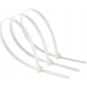 Stahovací páska BM BMB2036 Stahovací páska 200 x 3,5 mm bílá, balení 100 kusů