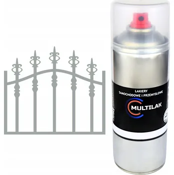 Barva ve spreji Profesionální lesklý sprej na rez RAL 7042 pro ocel, kov a plech