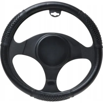 Potah na volant Potah na volant s masážní funkcí 37-39 cm - černý