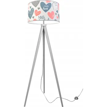 Stojací lampa LAMPA TROJNOŽKOVÁ LOFTOVÁ DĚTSKÁ STÍNIDLO VZOR LED