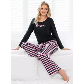 Pánské pyžamo Pyžamo Donna Sleep Long length/r S-2XL fuchsie M