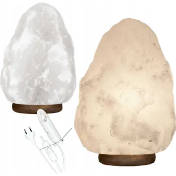 Lampička Solná lampa BÍLÁ 5-7 kg Himalájská sůl ionizátor čistička vzduchu