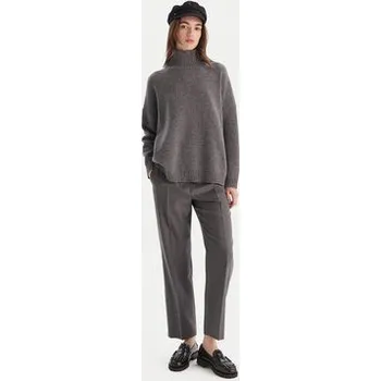 Pánské kalhoty Weekend Max Mara Kalhoty z materiálu Hataley 2525136022 Šedá Regular Fit 44