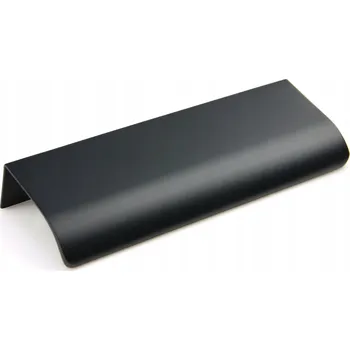 Nábytkové kování Nábytková úchytka hranová černá hliníková pro skříňky a zásuvky 92/120mm