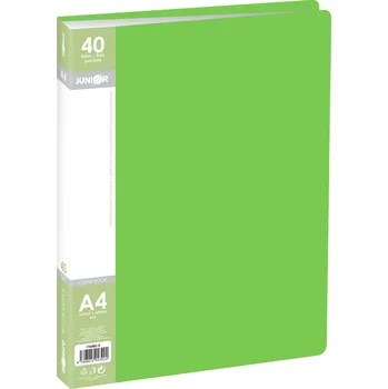 Junior Katalogová kniha A4/40 listová, zelená